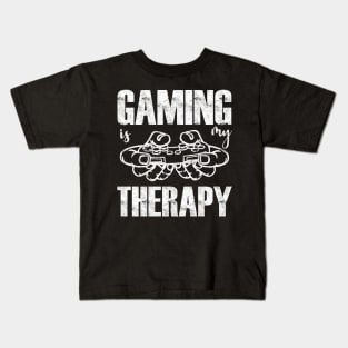 Gaming Is My Therapy Kids T-Shirt